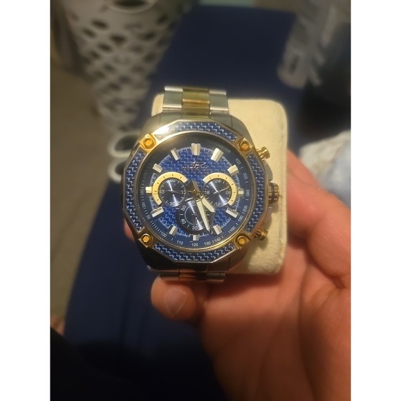 Invicta Accessories - Invicta Aviator 25975 Quartz 100mm Inlaid Blue Watch 52mm